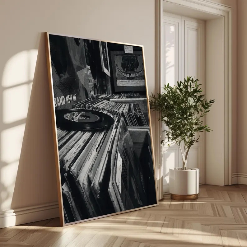 Toko Rekaman Vinil Modern Gamb - Home Decor White ulasan dan harga