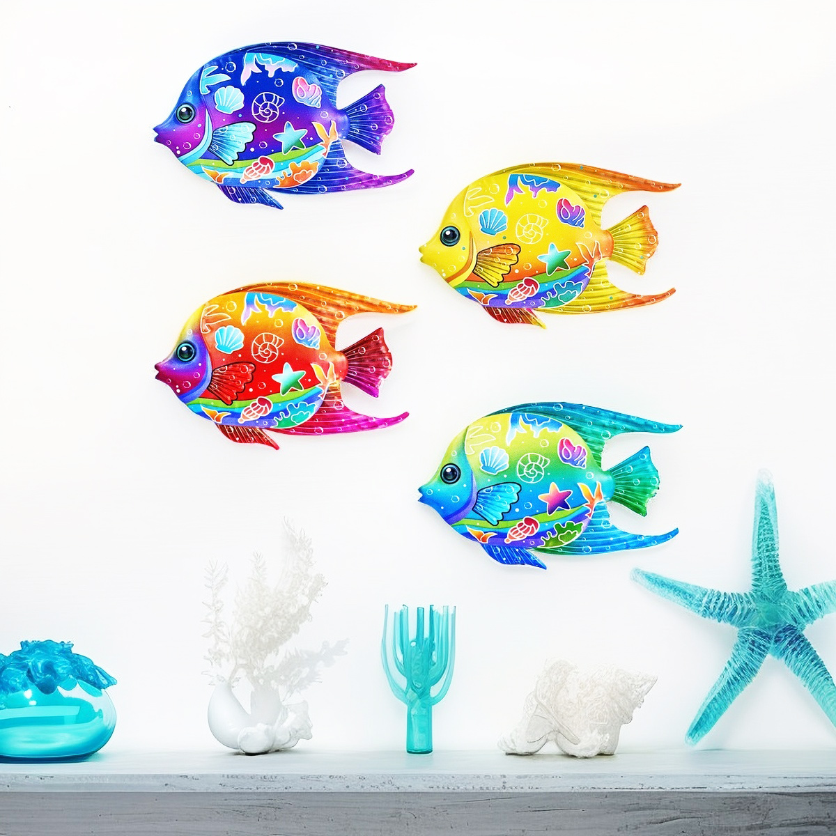 Dekorasi Dinding Ikan Laut Log - Home Decor Quirky ulasan dan harga