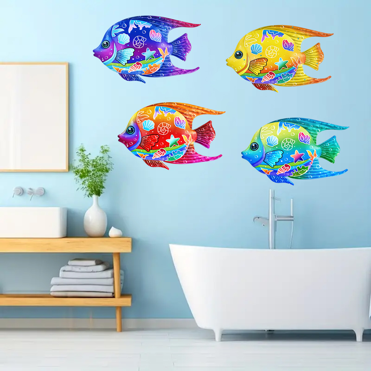 Dekorasi Dinding Ikan Laut Log - Home Decor Quirky ulasan dan harga