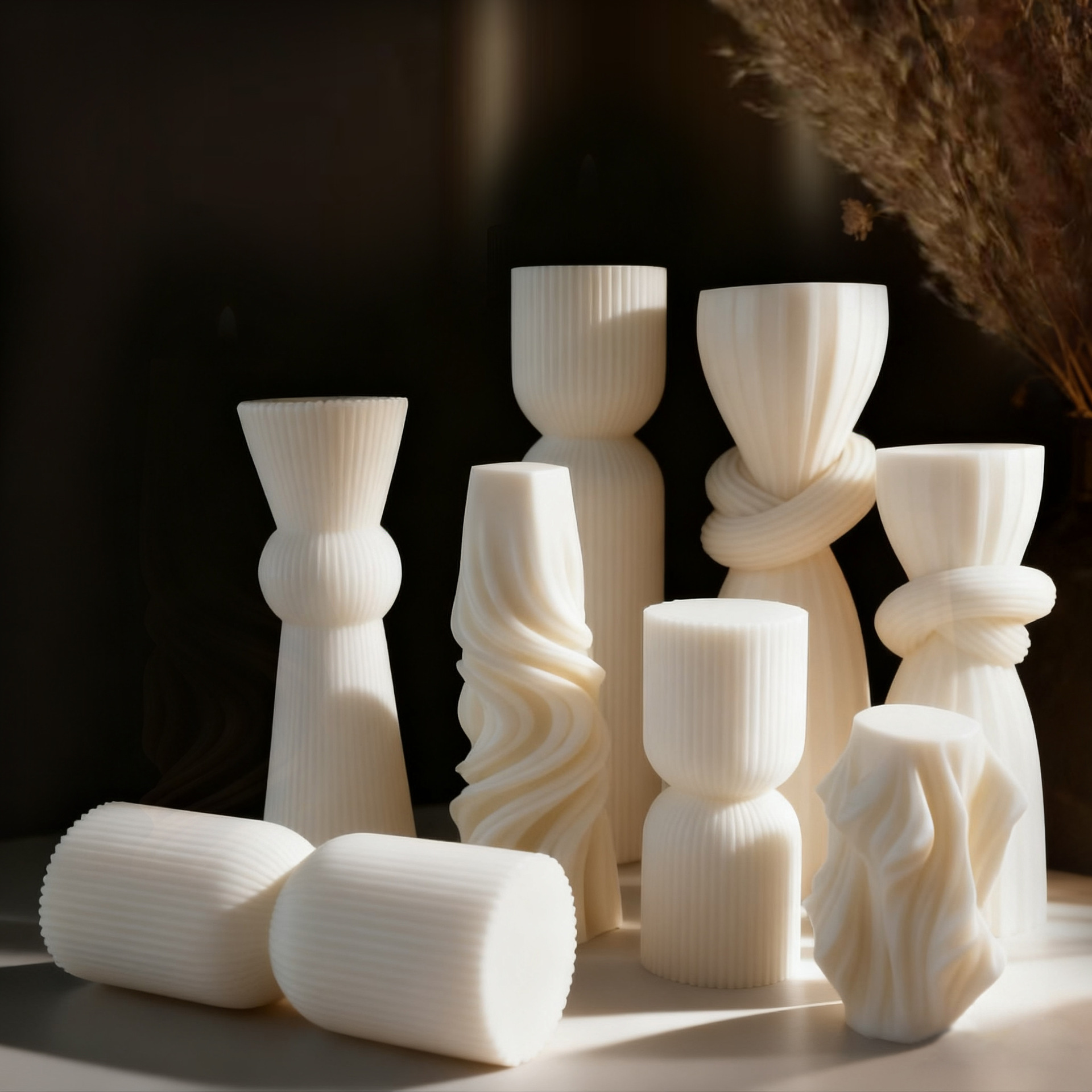 Lilin Aroma Putih Minimalis No - Home Decor White ulasan dan harga