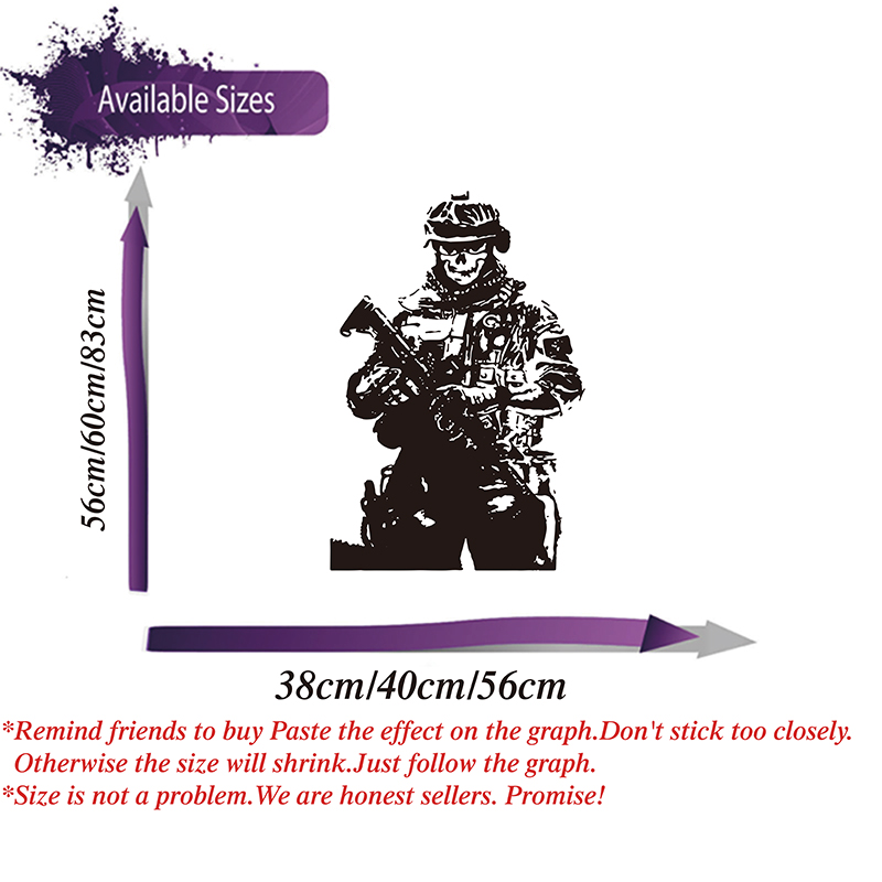 Solider Sniper Tengkorak Peran - Home Decor Y2K ulasan dan harga