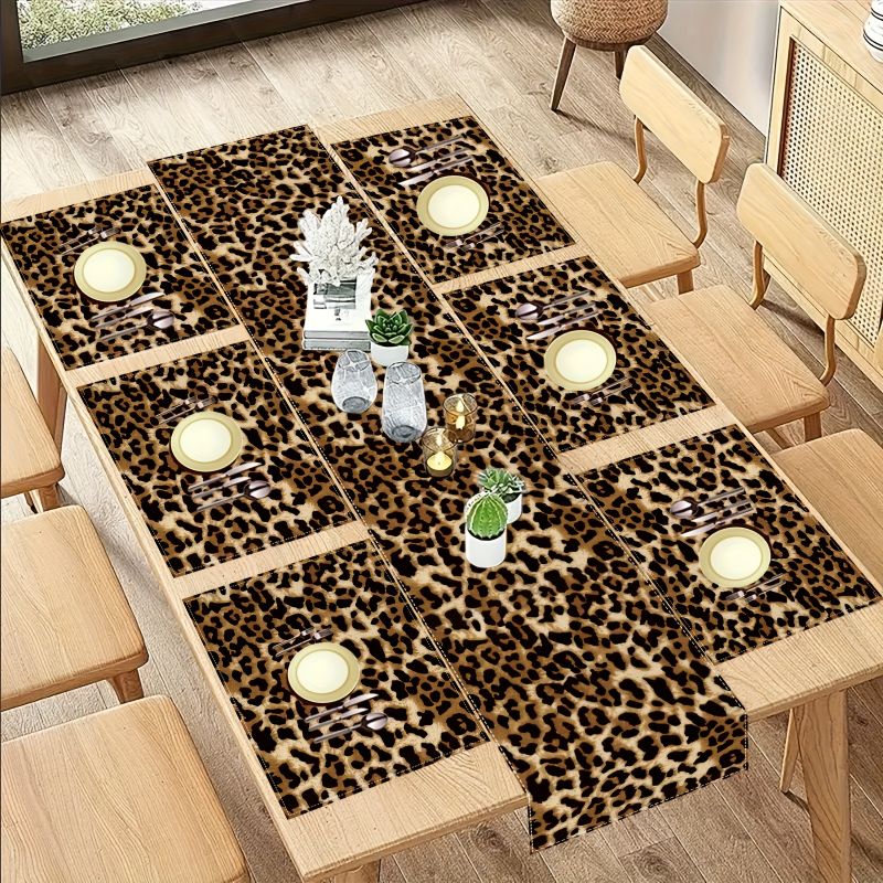 VIKAMA Set Alas Meja Motif Mac - Linen Table Runner ulasan dan harga
