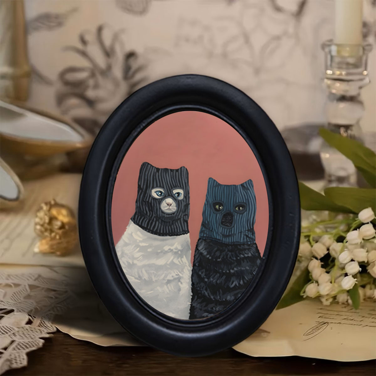 1 Buah Dekorasi Dinding Kucing - Home Decor Quirky ulasan dan harga