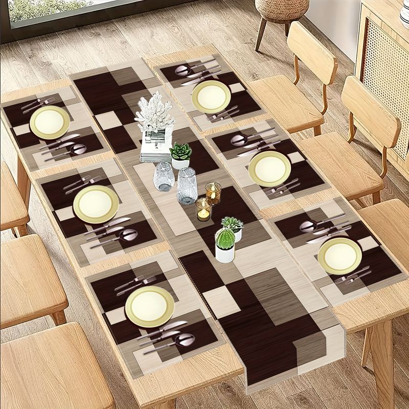 VIKAMA Maillard Set Alas Meja  - Linen Table Runner ulasan dan harga