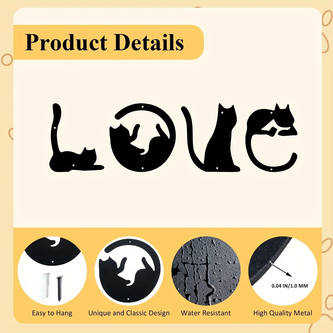 HelloYoung Dekor dinding logam - Home Decor Y2K ulasan dan harga