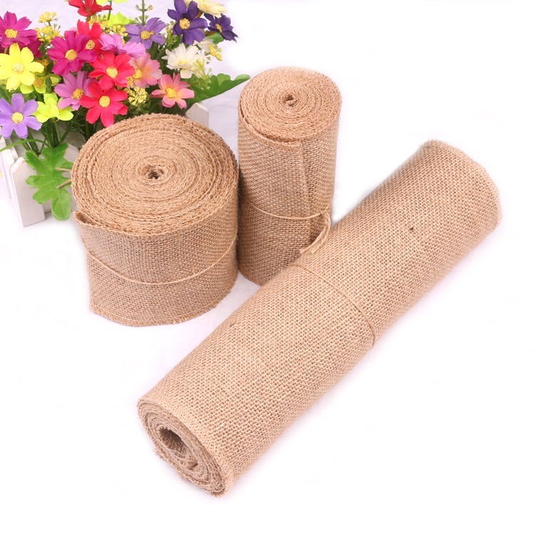 Kain Linen Jute Alami 5-30CM 2 - Linen Table Runner ulasan dan harga