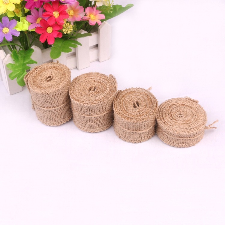 Kain Linen Jute Alami 5-30CM 2 - Linen Table Runner ulasan dan harga