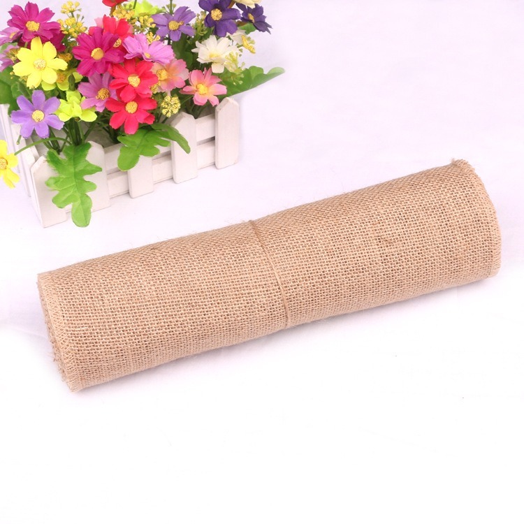 Kain Linen Jute Alami 5-30CM 2 - Linen Table Runner ulasan dan harga