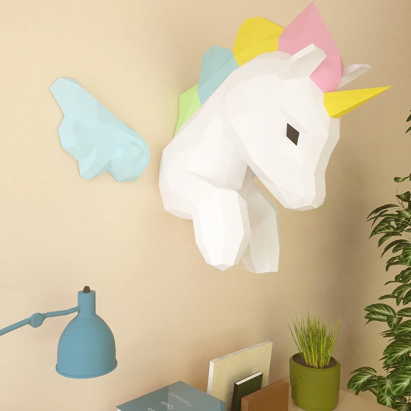 Dekorasi dinding hewan Unicorn - Home Decor Center ulasan dan harga