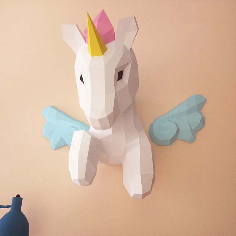 Dekorasi dinding hewan Unicorn - Home Decor Center ulasan dan harga