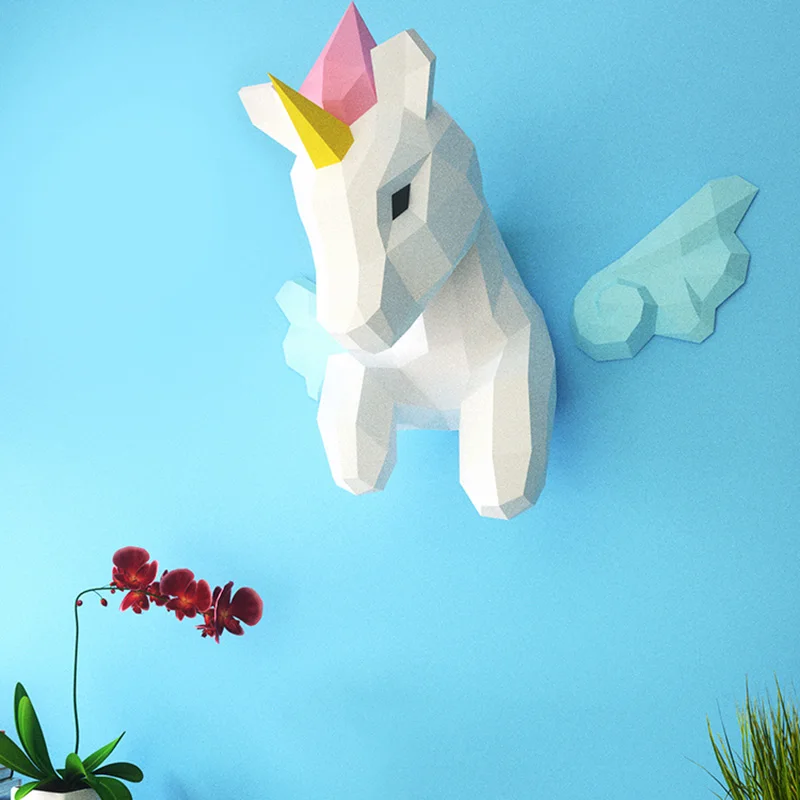 Dekorasi dinding hewan Unicorn - Home Decor Center ulasan dan harga