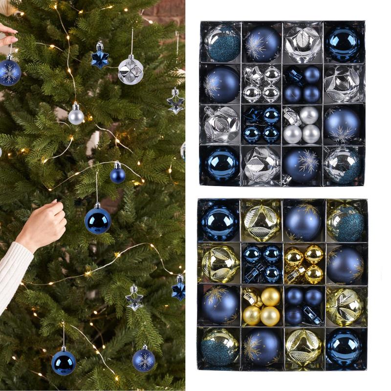 Ornamen Bola Natal 44 Buah Dek - Home Decor Retail Stores ulasan dan harga