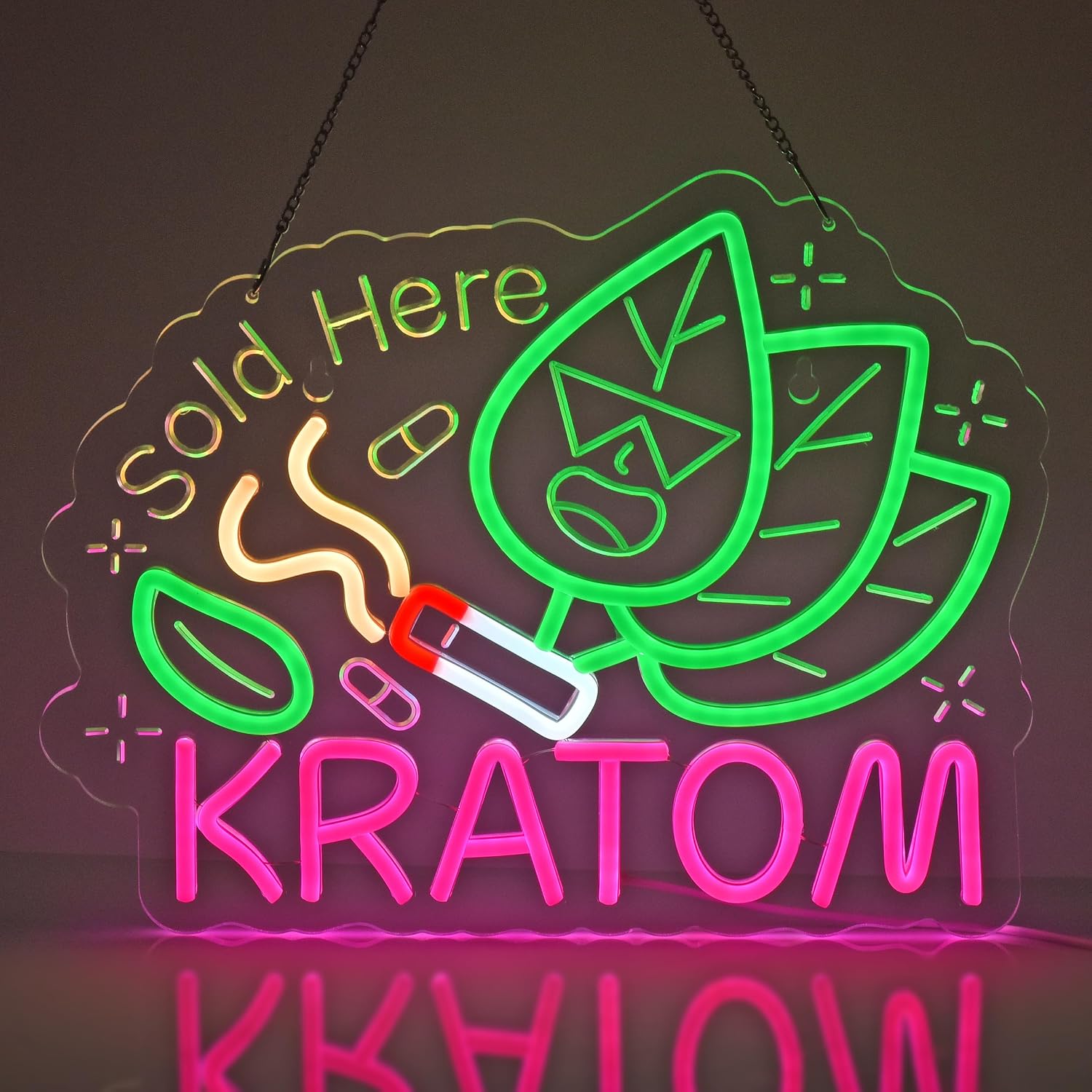 Lampu Neon Kratom, Dekorasi Di - Home Decor Retail Stores ulasan dan harga