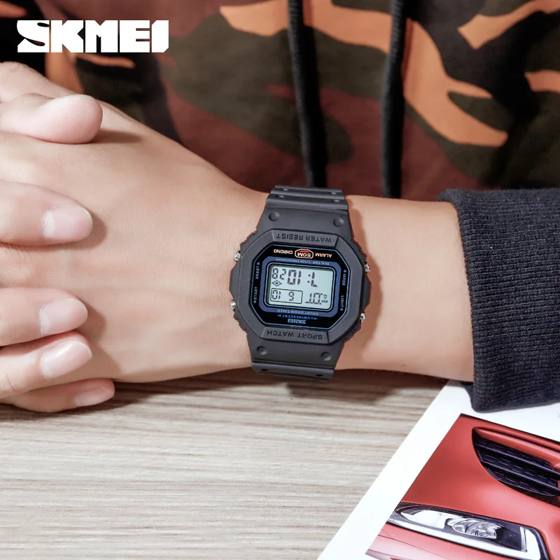 Jam Tangan Digital Militer Skm - Vintage Alarm Clock ulasan dan harga