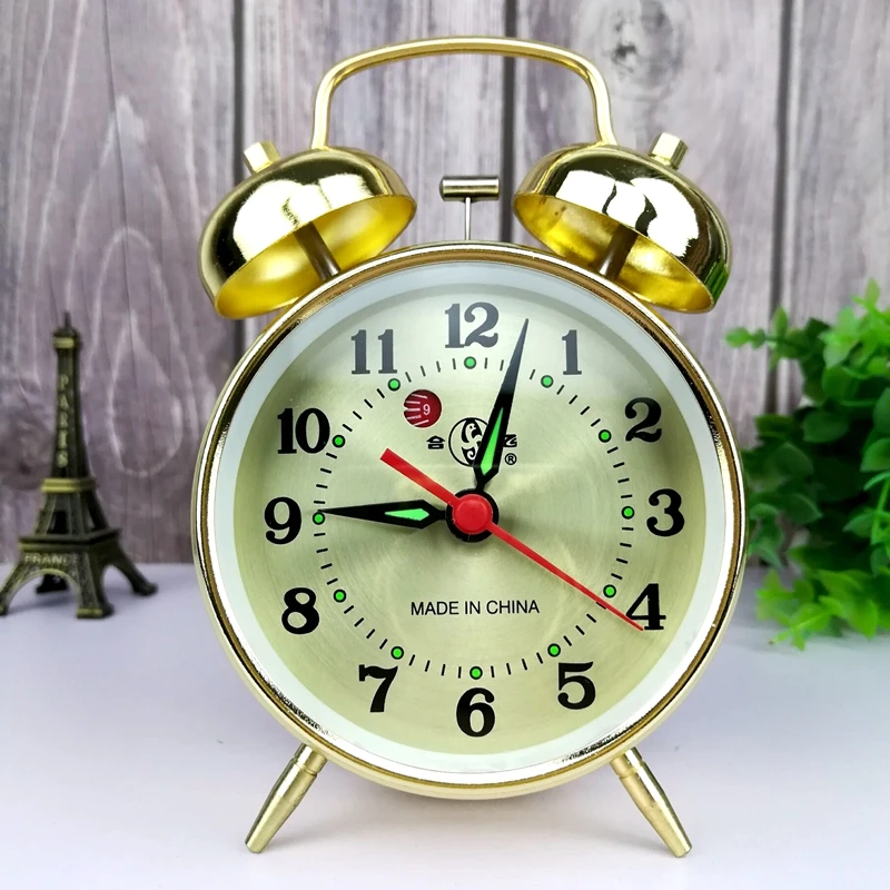 Jam Alarm Mekanis Logam Jam Me - Vintage Alarm Clock ulasan dan harga
