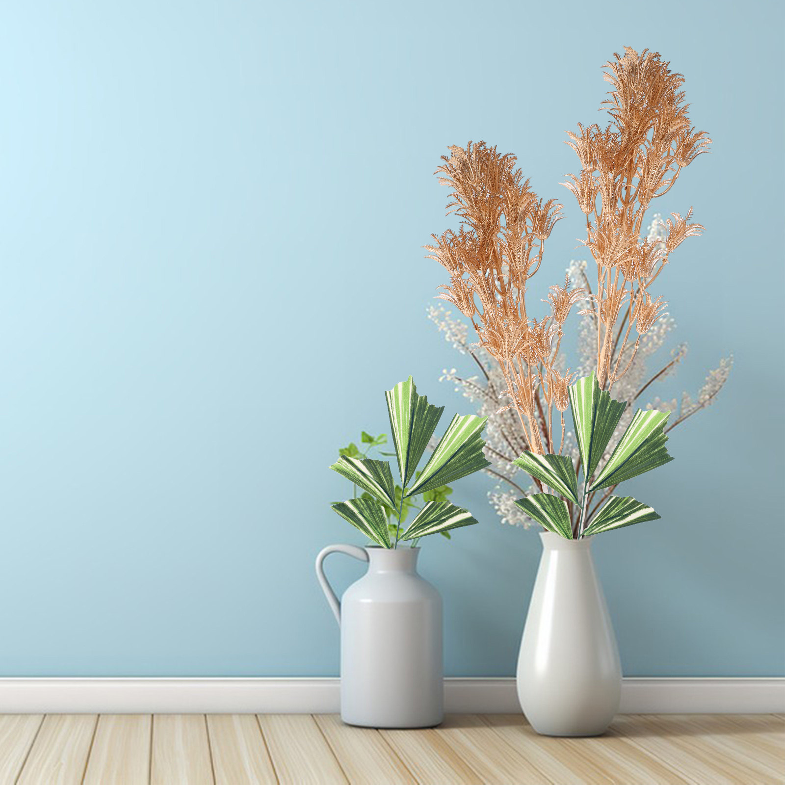 10 Buah Batang Daun Palem Imit - Home Decor Center ulasan dan harga