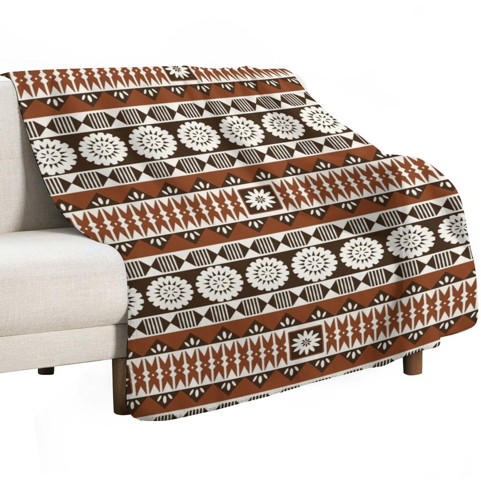 Fijian Masi 2 - Selimut Dekora - Neutral Throw Blanket ulasan dan harga