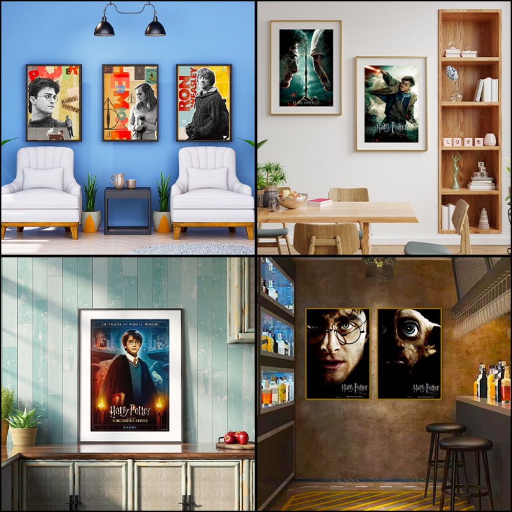 Poster Kertas Harry Potter Asl - Home Decor Quirky ulasan dan harga