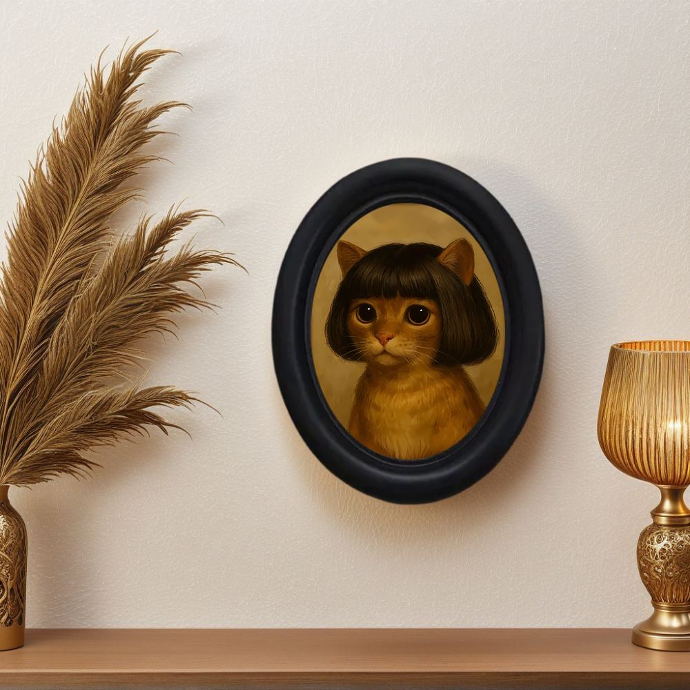 1 Buah Seni Dinding Kucing Ber - Home Decor Quirky ulasan dan harga