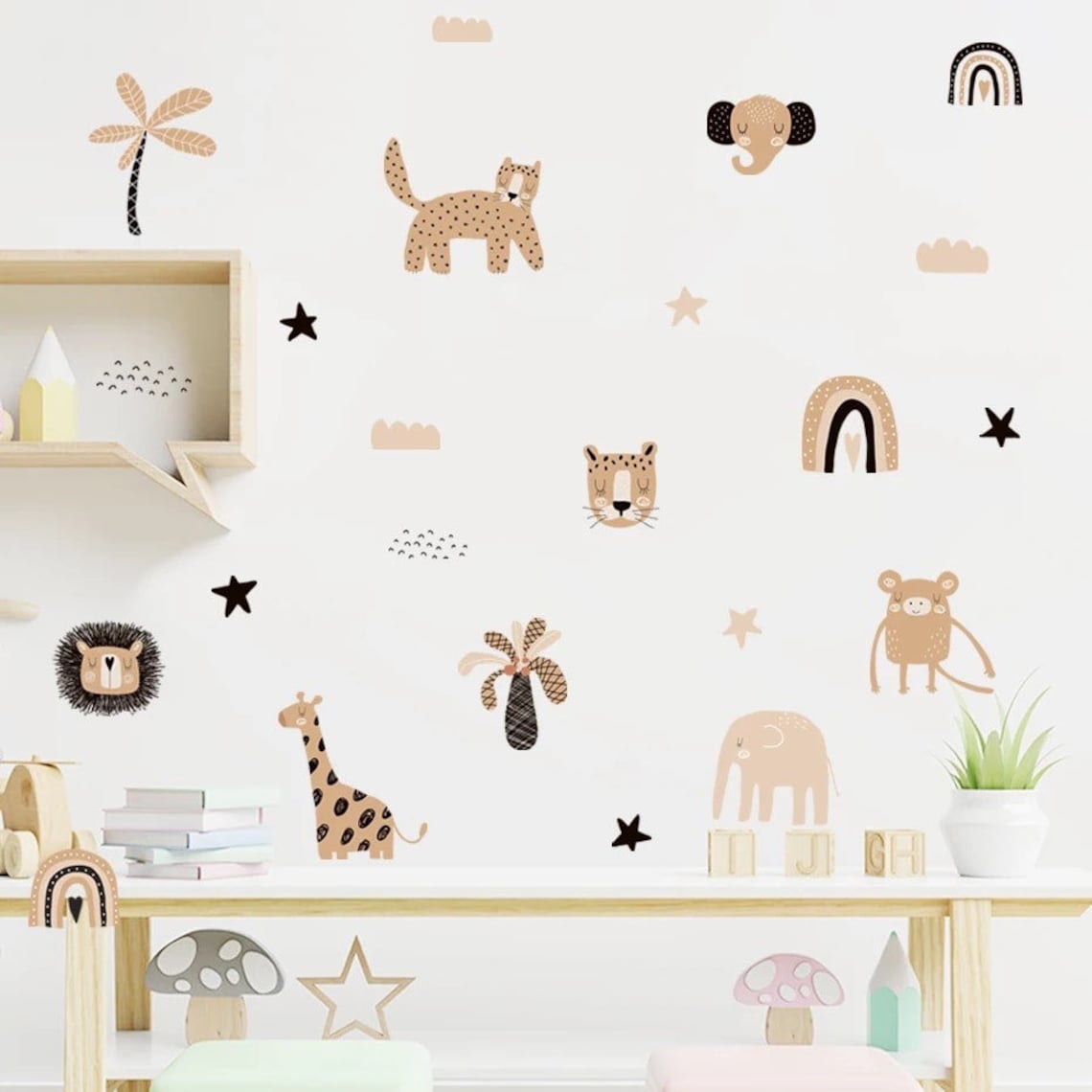 Boho Kartun Pelangi Bintang Wa - Home Decor Y2K ulasan dan harga