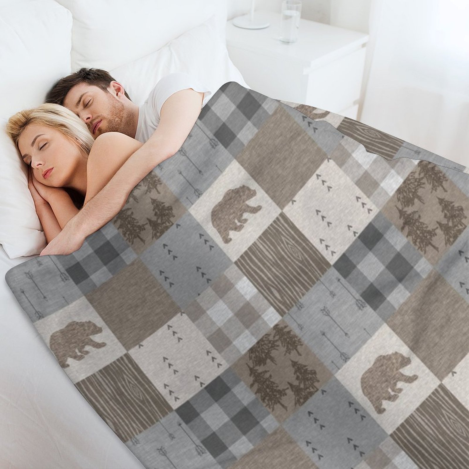 Selimut Patchwork Beruang - Se - Neutral Throw Blanket ulasan dan harga